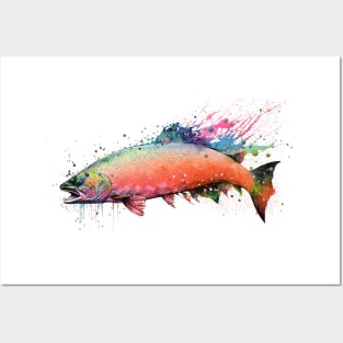 Salmon eggs flying Posters and Art